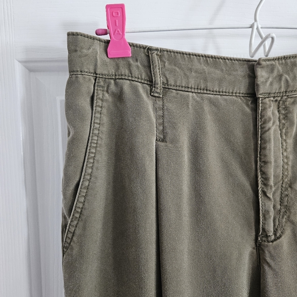 NWOT LOFT Emory Trousers With Pleated Front- Evening Olive - Picture 3 of 10